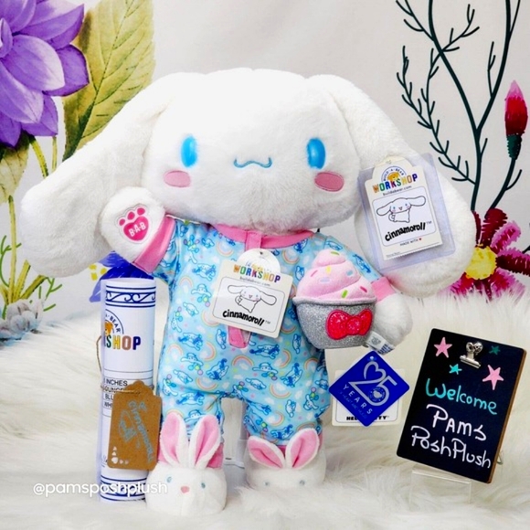 Build A Bear Sanrio CINNAMOROLL Hello Kitty Sleeper 25th Anniversa Cupcake Plush - Picture 2 of 16